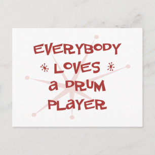 Alle Lieben einen Trommelplayer Postkarte