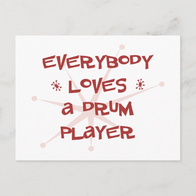 Alle Lieben einen Trommelplayer Postkarte (Vorderseite)