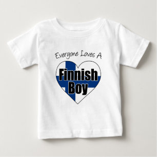 Alle Lieben Finnischer Junge Baby T-shirt