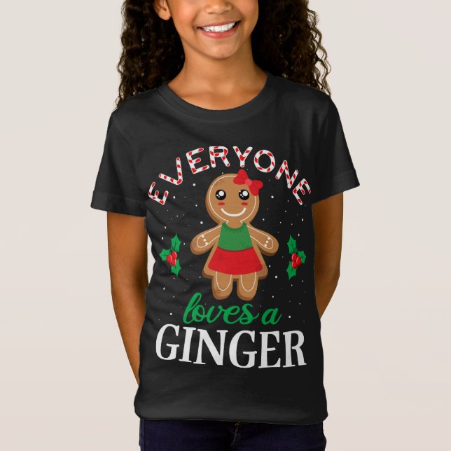 Alle Lieben Ginger Cookie Apparel, Christmas Gi T-Shirt (Vorderseite)