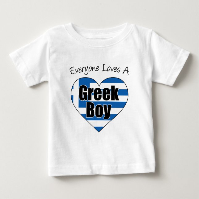 Alle Lieben Griechischer Junge Baby T-shirt (Vorderseite)