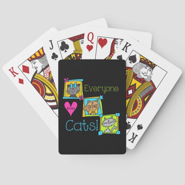 Alle Lieben Katzen Spielkarten (Rückseite)