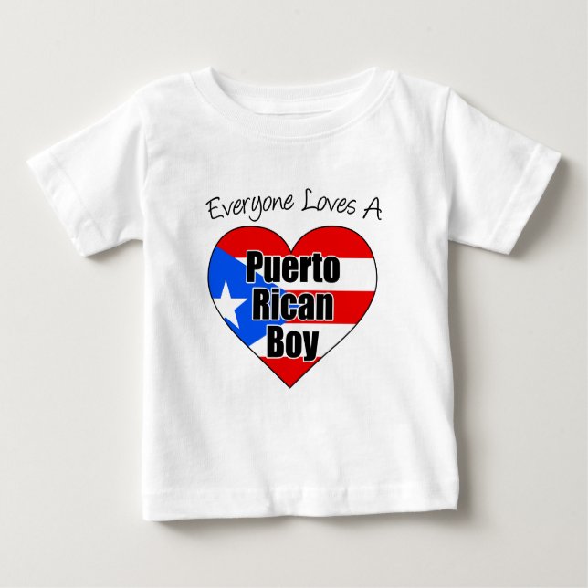 Alle Lieben Puerto Rico Boy Baby T-shirt (Vorderseite)