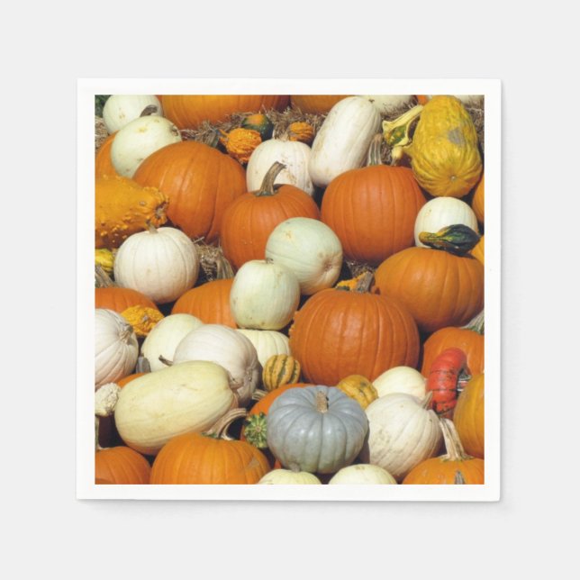 Alle Lieben Pumpkins Papier Napkins Serviette (Vorderseite)