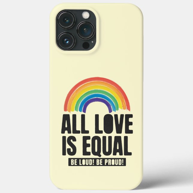 Alle Lieben sind gleichberechtigte LGBT-Rechte-Rai Case-Mate iPhone Hülle (Rückseite)