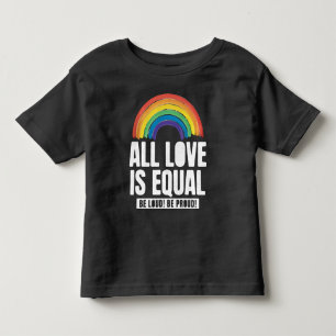Alle Lieben sind gleichberechtigte LGBT-Rechte-Rai Kleinkind T-shirt