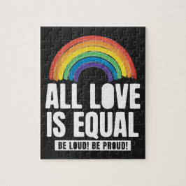 Alle Lieben sind gleichberechtigte LGBT-Rechte-Rai Puzzle