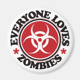 Alle Lieben Zombies - Rot Magnet