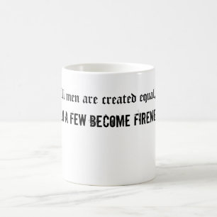 Alle Männer schufen Gleichgestelltes Tasse