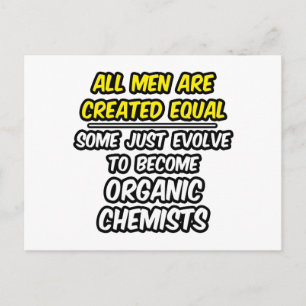 Alle Männer sind gleich... Bio Chemiker Postkarte