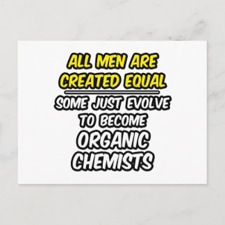 Alle Männer sind gleich... Bio Chemiker Postkarte