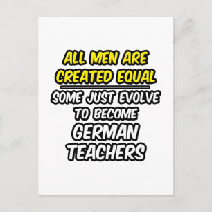 Alle Männer sind gleich... Deutsche Lehrer Postkarte