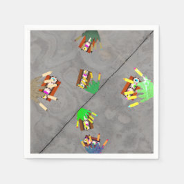 Alle meine Freunde sind Zombie-Papier-Taschentüche Serviette