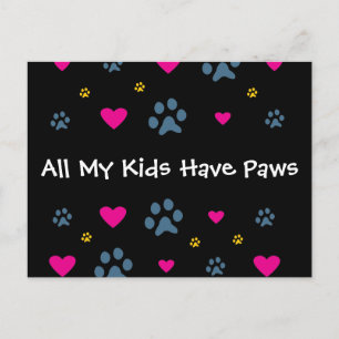 Alle meine Kinder haben Paare Postkarte