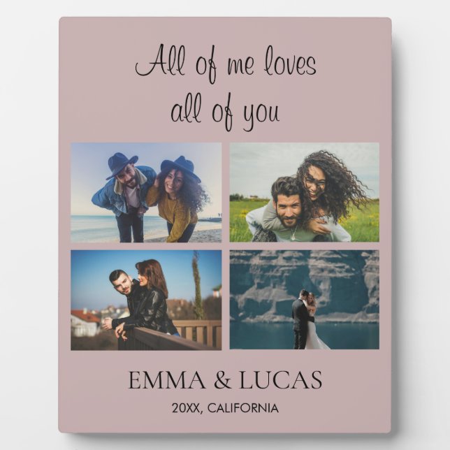 Alle meine Lieben Sie alle Foto Collage Plaque Fotoplatte (Vorderseite)