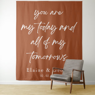Alle meine Tomorrows Wedding Foto Prop Hintergrund Wandteppich