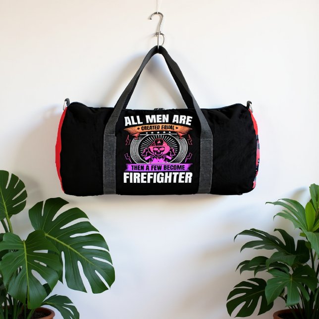 Alle Menschen Als Gleiche Feuerwehrmann Duffle Bag (Von Creator hochgeladen)