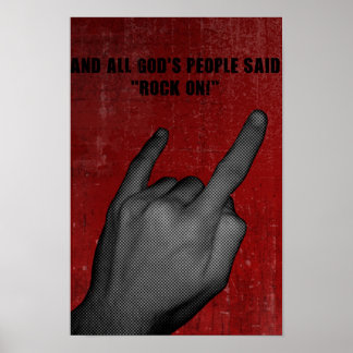 Alle Menschen Gottes rockten! Poster