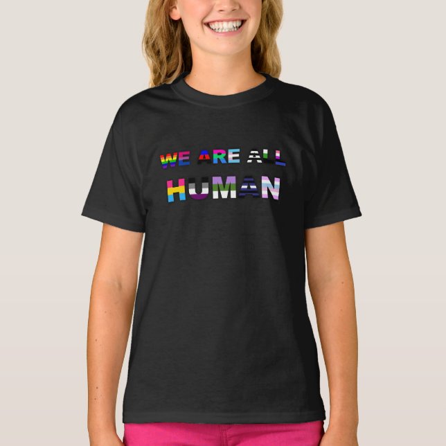 Alle Menschen schwarz T-Shirt (Vorderseite)