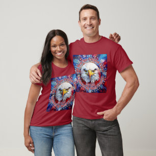 Alle Menschen sind gleich geschaffen Roter Adler u T-Shirt