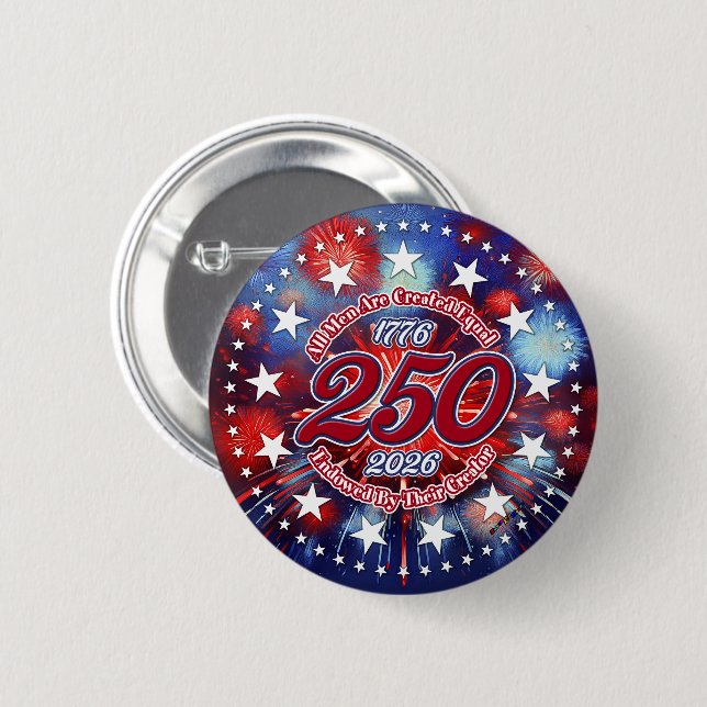 Alle Menschen sind grafische Feuerwerke Button (Vorne & Hinten)