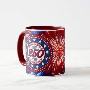 Alle Menschen sind grafische Feuerwerke Rot Weiß B Tasse