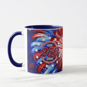 Alle Menschen sind grafische Feuerwerkskörper Rot Tasse