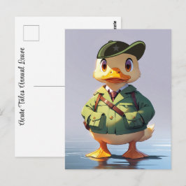 Alle Militärstreitkräfte, die Cartoon Duck Verlass Postkarte