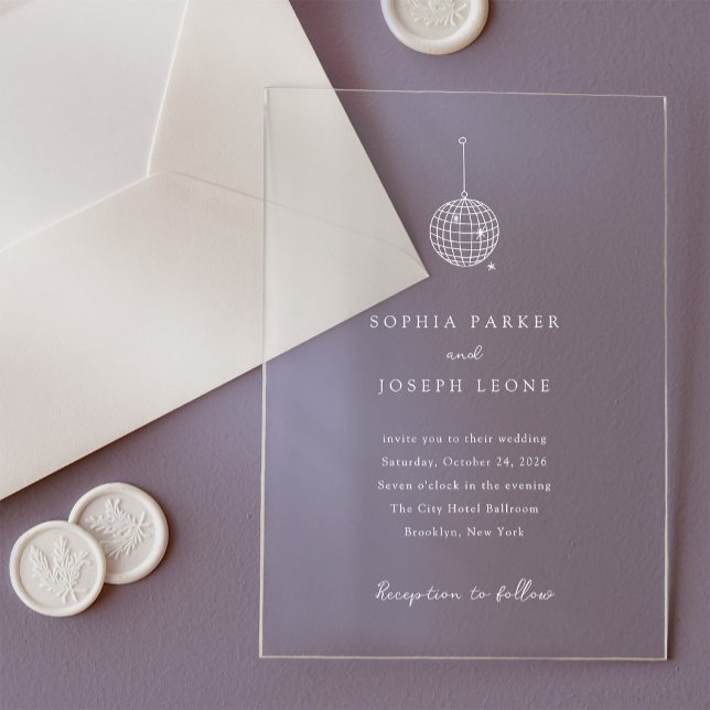 Alle Minimalistischen Farbdisketten | Hochzeit Acryleinladungen (Von Creator hochgeladen)