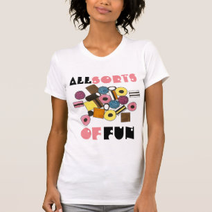 Alle möglichen Arten von Spaß Licorice Allsorten S T-Shirt