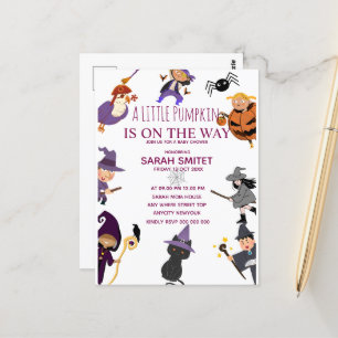 Alle Monster zum Geburtstag Einladung, Halloween G Postkarte
