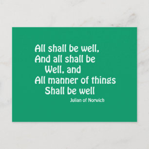 Alle müssen gut sein postkarte