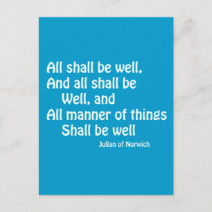 Alle müssen gut sein postkarte