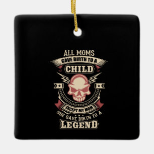 Alle Mütter gebären ein Kind Keramikornament
