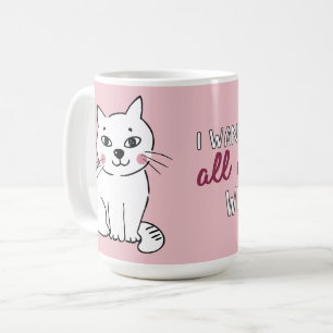 Alle neun leben bei Ihnen Romantische Katzen Valen Kaffeetasse