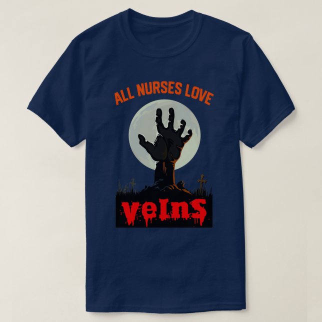 Alle Nurses Liebe Veins Funny Nurween Costum T-Shirt (Design vorne)