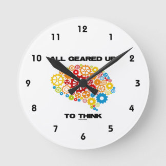 Alle oben übersetzt, um zu denken (Gang-Gehirn) Runde Wanduhr