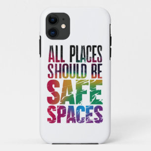 Alle Orte sollten sichere Räume sein LGBTQ Pride M Case-Mate iPhone Hülle