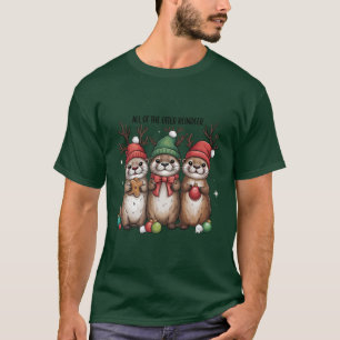 Alle Otter-Rentiere Weihnachten Tier Winter  T-Shirt