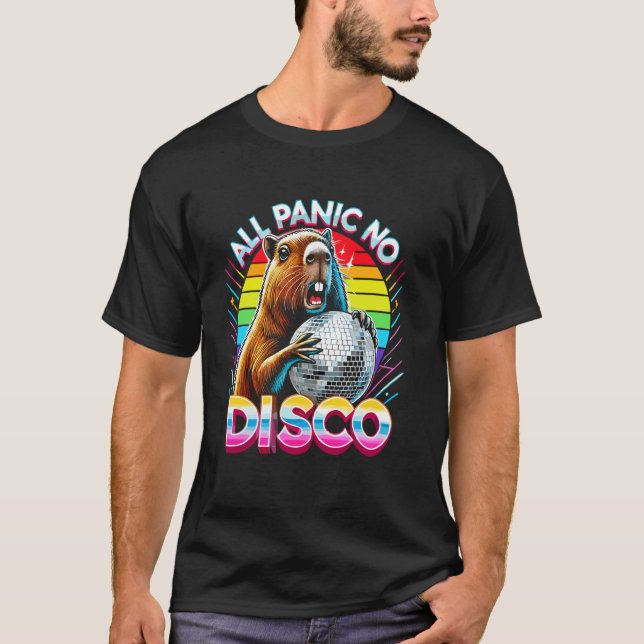 Alle Panic No Disco Capybara Funny Screening Capyb T-Shirt (Vorderseite)