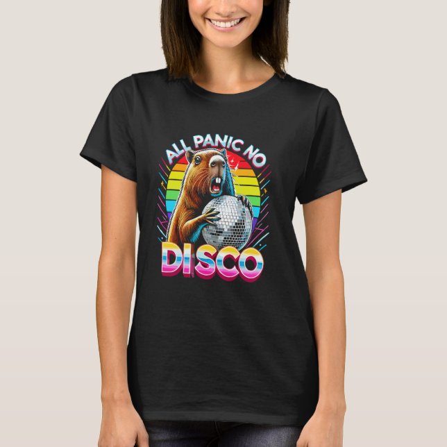 Alle Panic No Disco Capybara Funny Screening Capyb T-Shirt (Vorderseite)