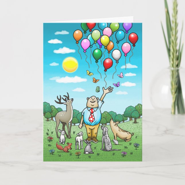 Alle Party zum Geburtstag rufen Einladung (Vorderseite)