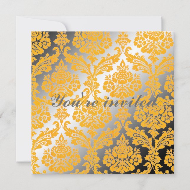 Alle Partys Einladung. Gelber Damm Einladung (Vorderseite)