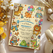 Alle Partytiere werden gerufen Zoo Erste Geburtsta