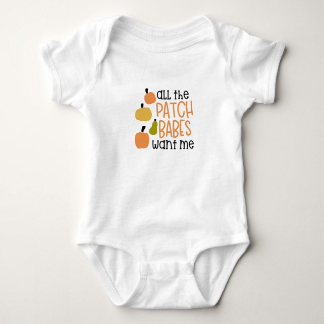 Alle Patch Babes Wollte mir Baby Strampler (Vorderseite)