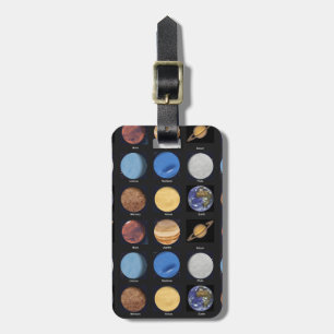 Alle Planeten-Wissenschafts-Fotos mit Namen Gepäckanhänger