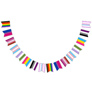 Alle Pride Flags Wimpelkette
