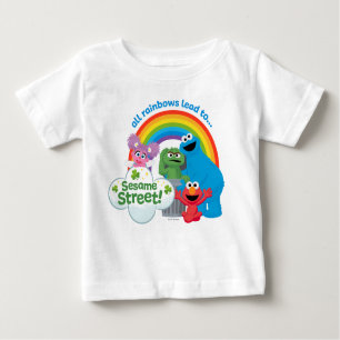 Alle Regenbogen führen zur Sesamstraße Baby T-shirt