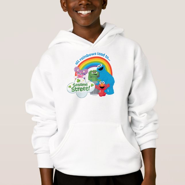 Alle Regenbogen führen zur Sesamstraße Hoodie (Vorderseite)