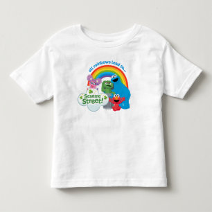 Alle Regenbogen führen zur Sesamstraße Kleinkind T-shirt